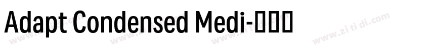 Adapt Condensed Medi字体转换